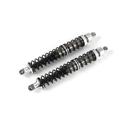 Baja Rear Shock set HD 8mm Shaft Alloy Silver with Boots