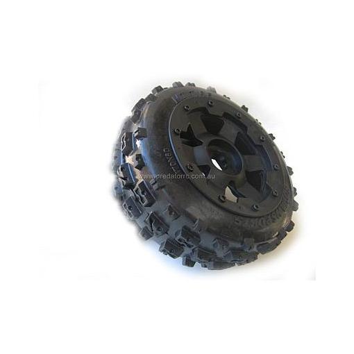 Rovan Bow Tie type Wheels & Tyres Set FRONT Off Road